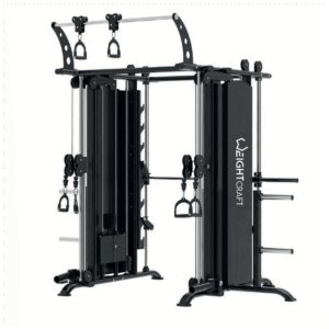 Weightcraft functional trainer with integrated Smith machine for full-body strength training in commercial gyms